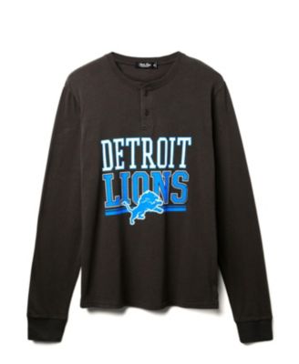  Unisex NFL Detroit Lions Long Sleeve Henley