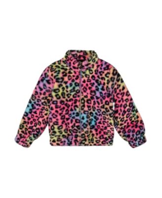 Girls' Faux Fur Zipped Jacket - Little Kid