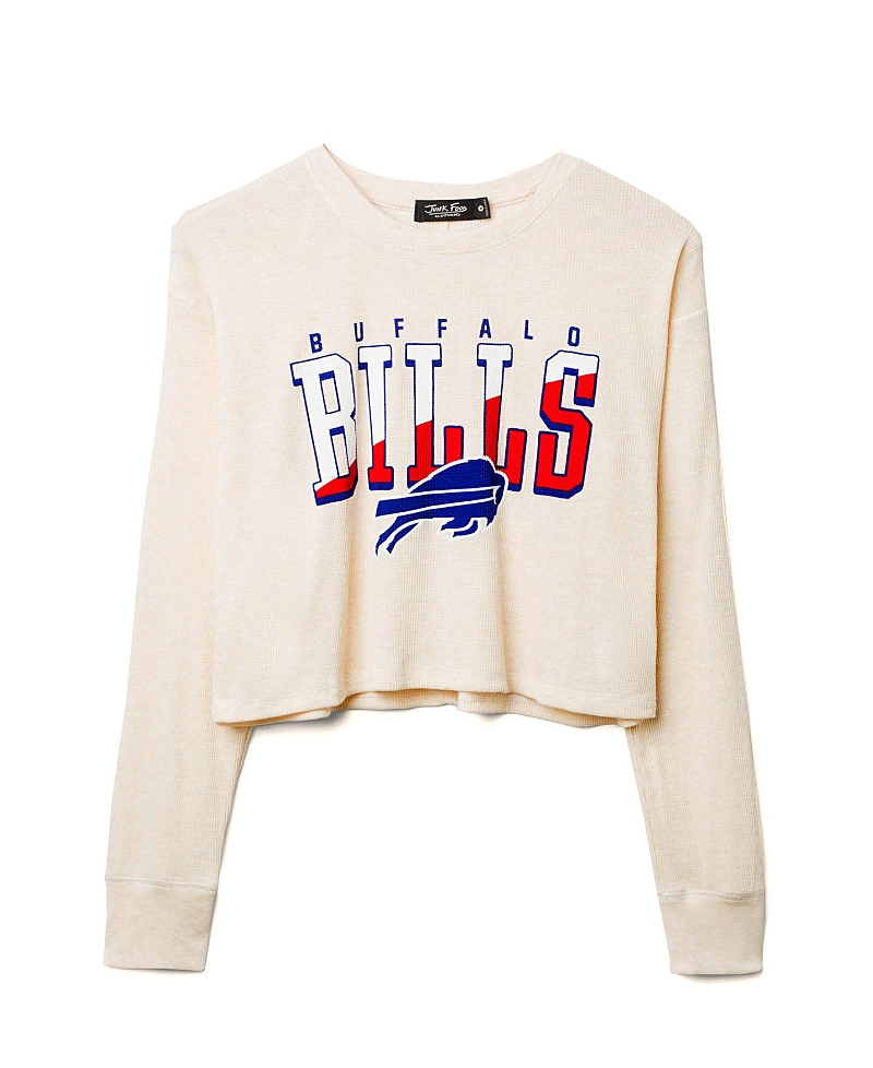 Junk Food Clothing Nfl Women's Buffalo Bills Slant Crop Thermal