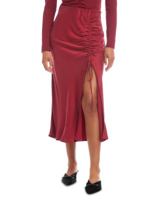 Fiona Shirred Midi Skirt
