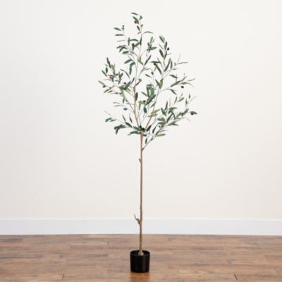 6' Artificial Slim Minimalist Olive Tree