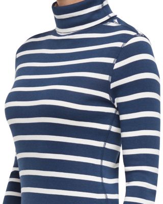 Striped Turtleneck Long Sleeve Tee