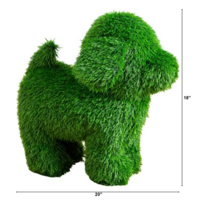 14&amp;quot; UV Resistant Artificial Grass Garden Plush Topiary Dog (Indoor/Outdoor)