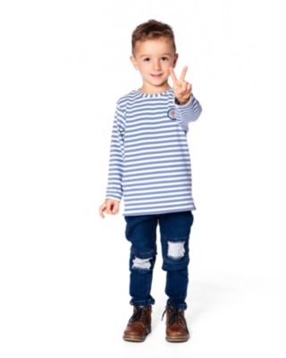 Boys' French Terry Pants with Contrasting Patch - Baby