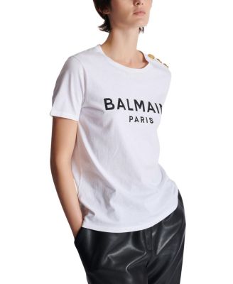  T-Shirt with Balmain Paris Print