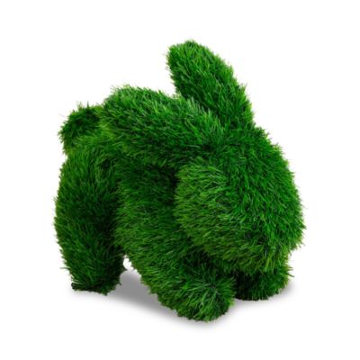 14&amp;quot; UV Resistant Artificial Grass Garden Plush Topiary Bunny Rabbit (Indoor/Outdoor)