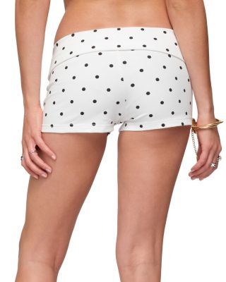 Chelsie Polka Dot Foldover Shorts