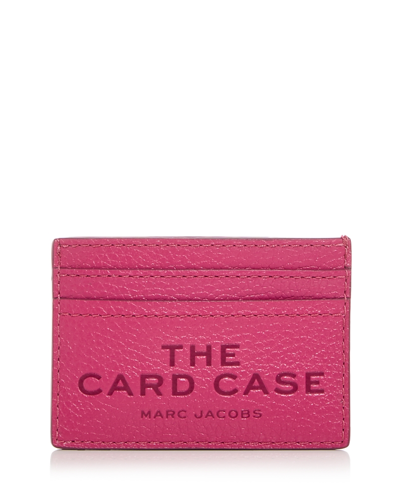 Marc Jacobs The Leather Card Case In Pink