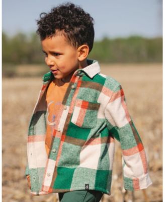Long Sleeve Yarn Dyed Plaid Shirt - Little Kid, Big Kid