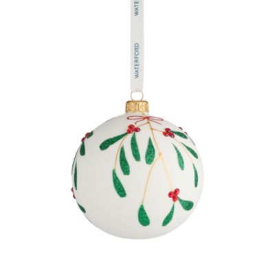 Holiday Heirlooms Mistletoe Bauble Ornament