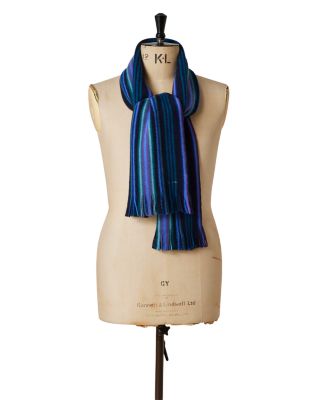 Striped Merino Wool Scarf