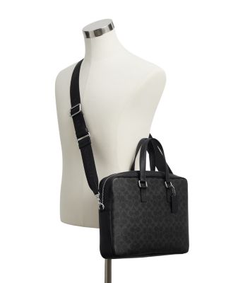 Caden Signature Canvas Brief Bag