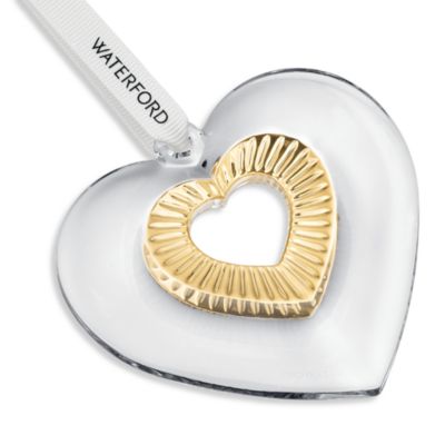 Heart Ornament with Gold Detail
