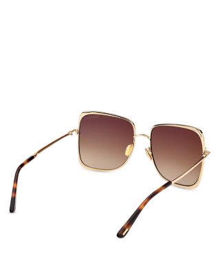 Tara Geometric Sunglasses, 57mm