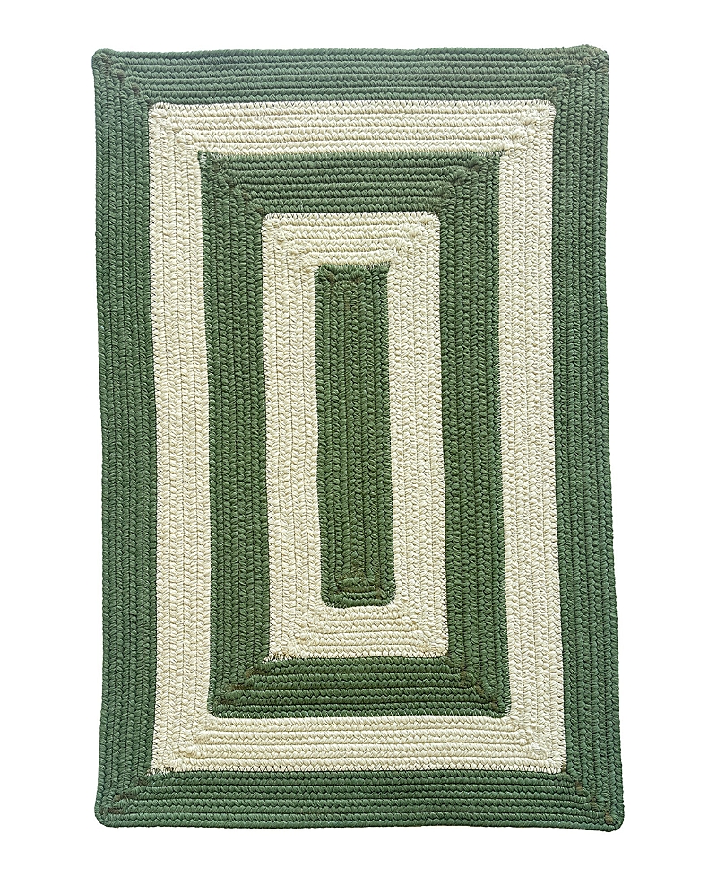 Capel Timeless Indoor/outdoor 0160q Concentric Area Rug 8'0x11'0 In Green