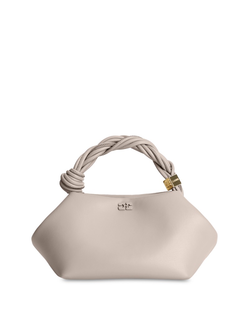 Ganni Small Bou Bag in Oyster Gray