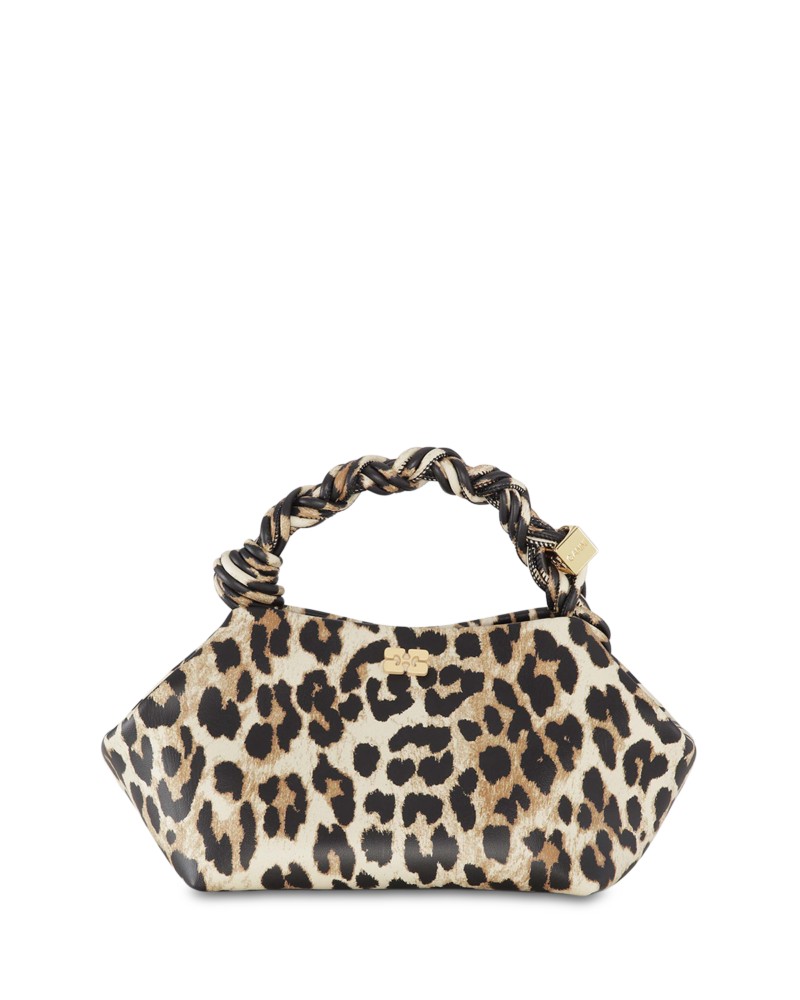 Ganni Animal Print Small Bou Bag in Leopard