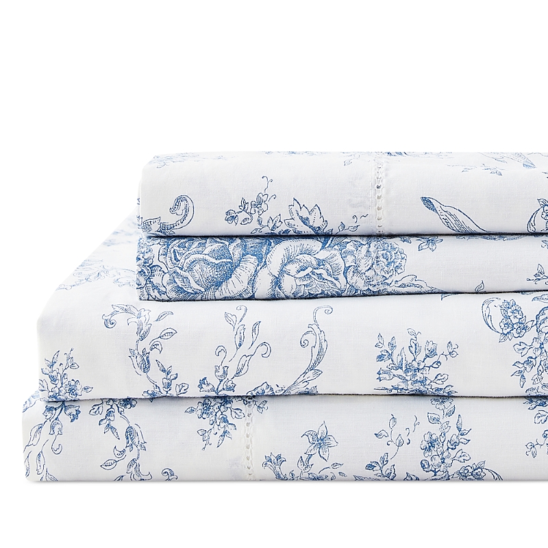 Bedford Lane Petite Toile de Joie Percale Sheet Set, Twin