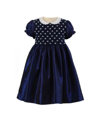 Girls' Taffeta Smocked Dress - Little Kid, Big Kid