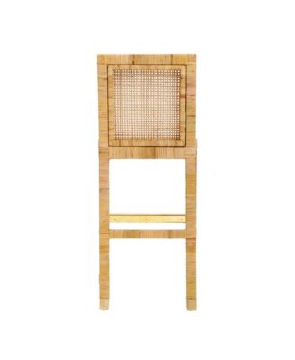 Amara Rattan Performance Fabric Bar Stool
