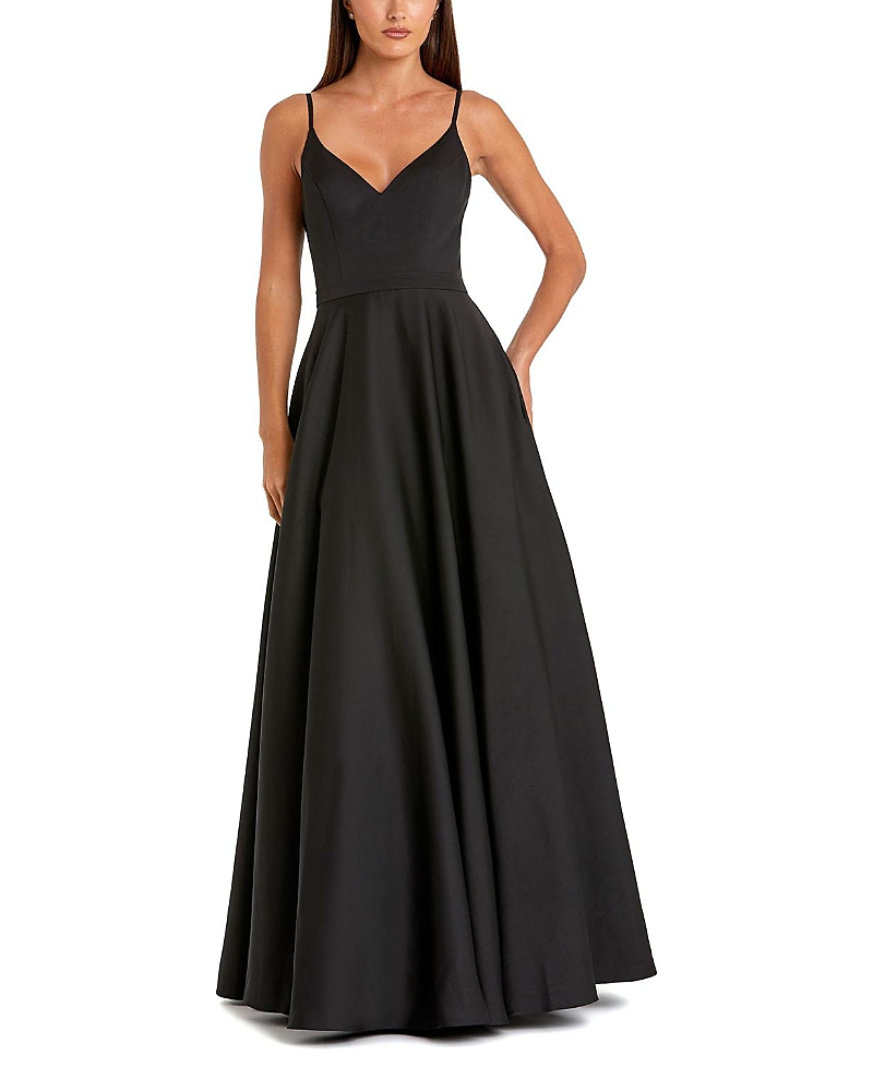 Mac Duggal Classic A-Line V-Neck Ballgown