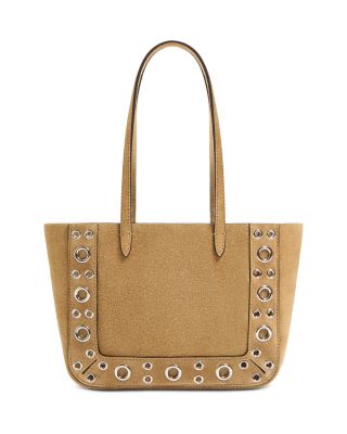 Nellc&ocirc;te Mini VLogo Shopping Tote Bag in Suede