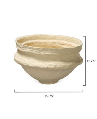  Landscape Cotton Mache Large Decorative Bowl