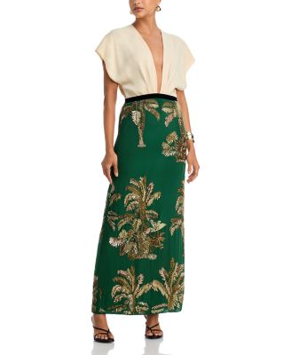 Night Steps Maxi Dress