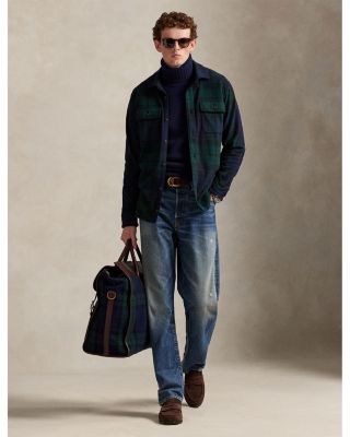 Plaid Knit Flannel Overshirt