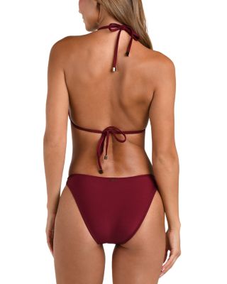 Jean Shimmer Scoop Front Bikini Bottom