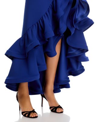 Racerback Ruffle Hem Gown - Exclusive