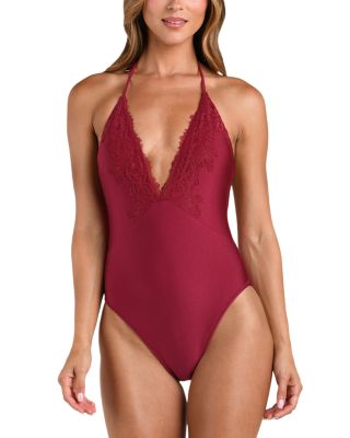 Terra Shimmer Plunge One Piece Swimsuit