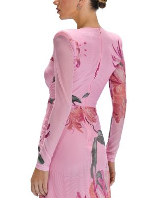 Honey Flower Tulle Midi Dress