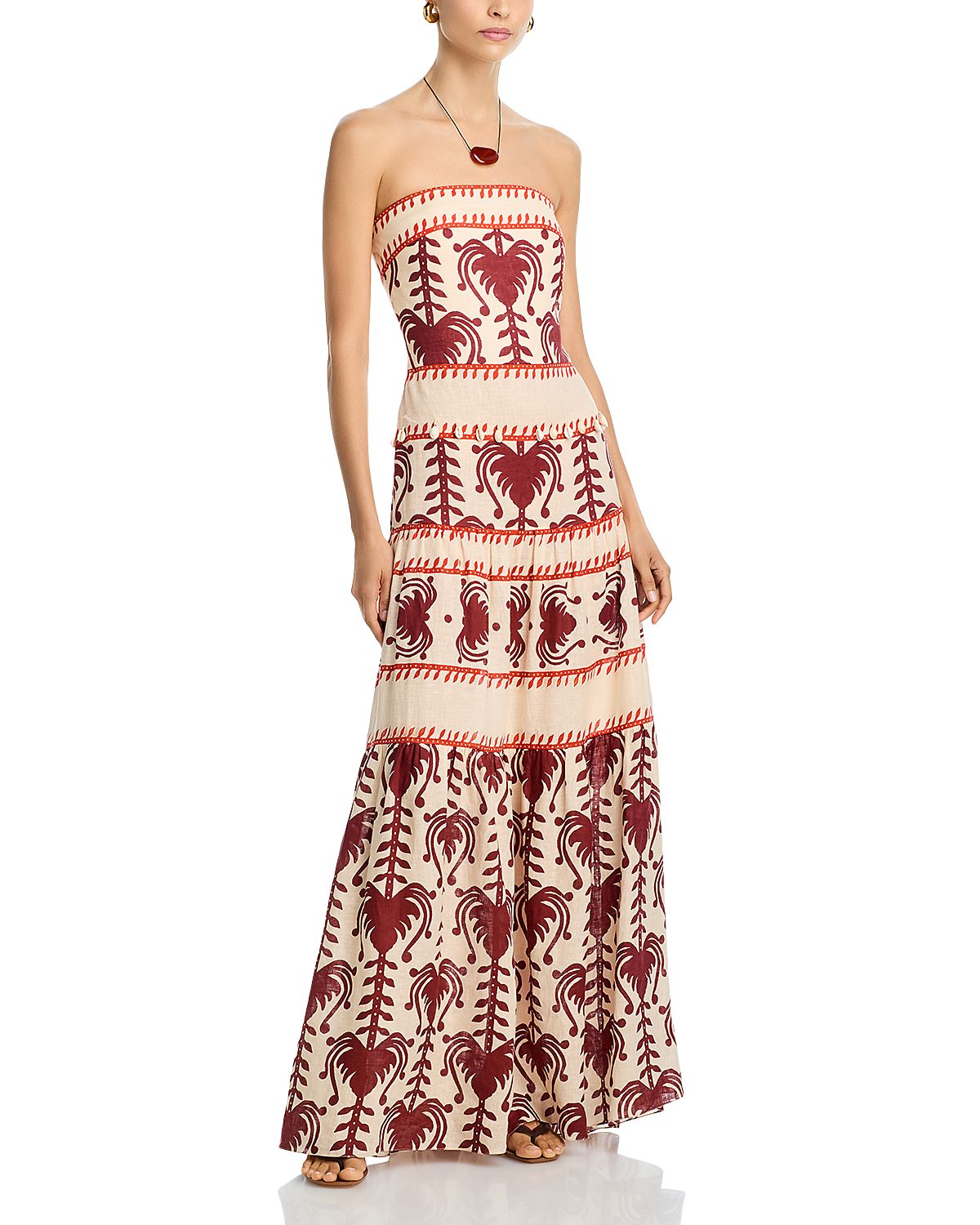 Johanna Ortiz Another Chance Linen Maxi Dress
