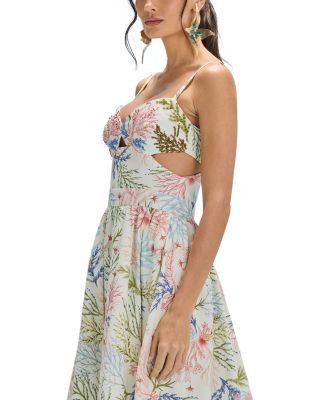 Seaweed Flutter Midi Dress