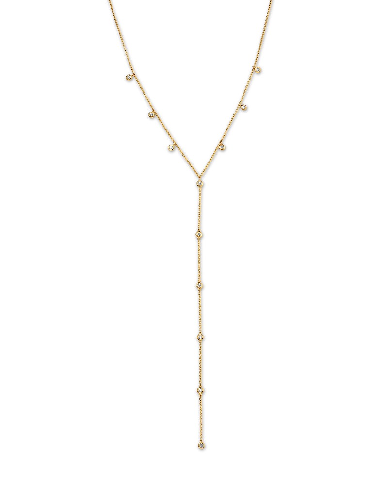 Bloomingdale's Fine Collection Diamond Lariat Necklace In 14k Yellow Gold, 0.6 Tcw