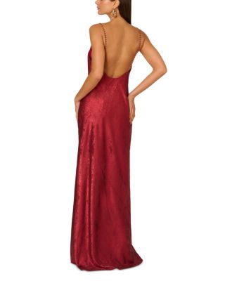  Foiled Chiffon Dress