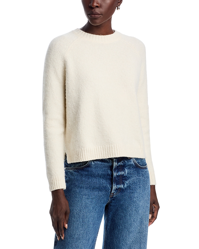 Hugo Boss Boss Fesbian Crewneck Sweater In White