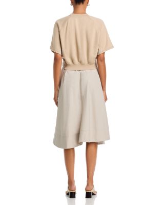 Short Sleeve French Terry Combo Dress