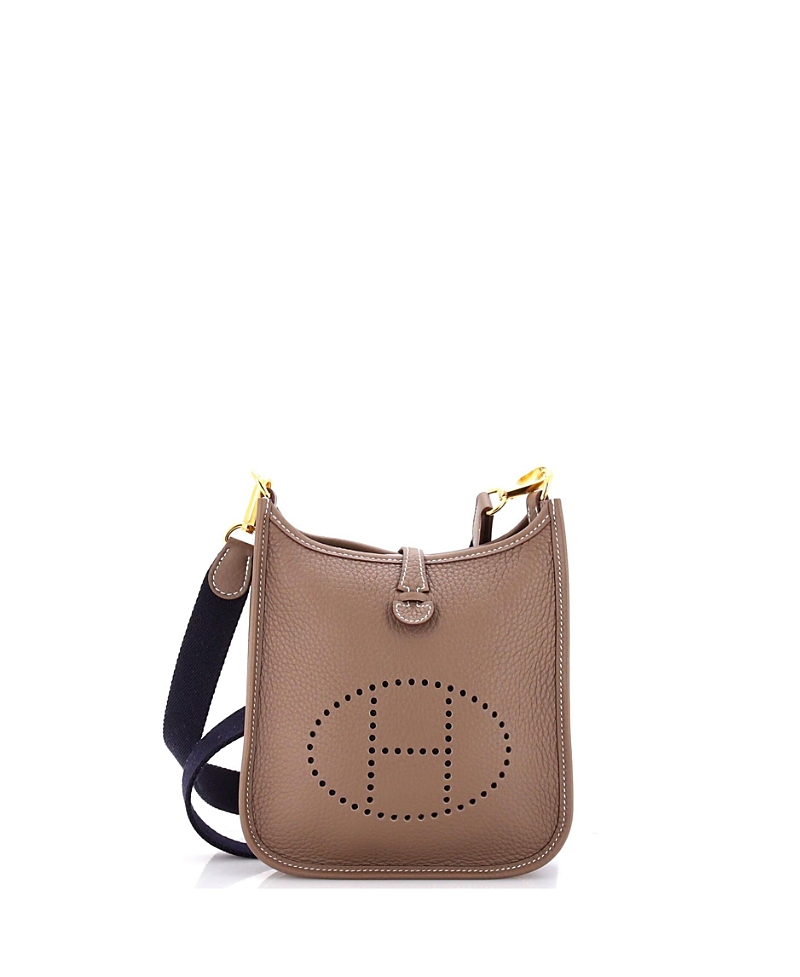 Click to view more detailed imagery on our partner's website Pre-owned Pre-owned Hermes Hermes Tpm Evelyne Bag Gen Iii Clemence In Gray