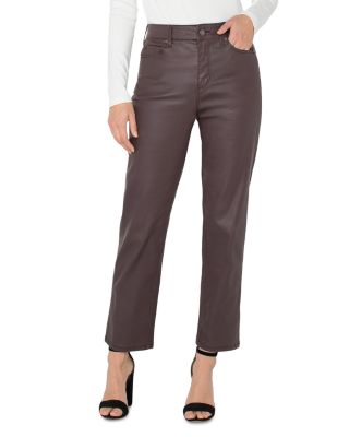 Liverpool Los Angeles - High Rise Ankle Straight Jeans in Raisin