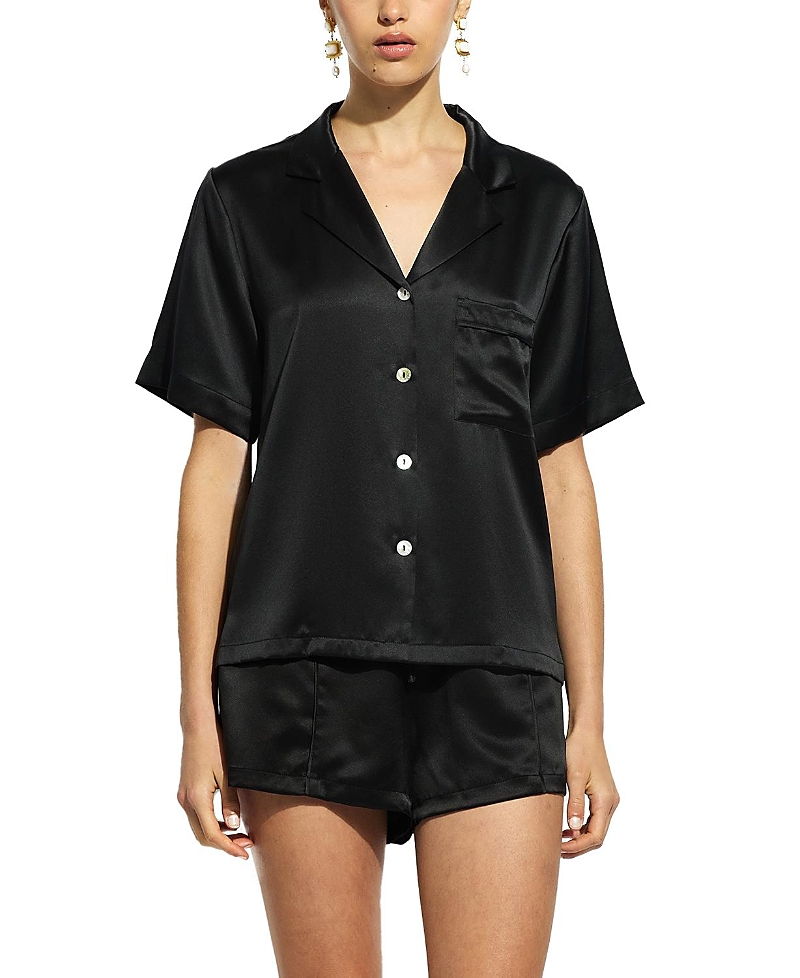 Ginia Fine Finishes Short Pyjama Set In Black