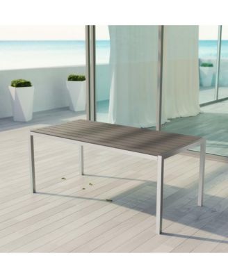 Shore Outdoor Patio Aluminum Dining Table