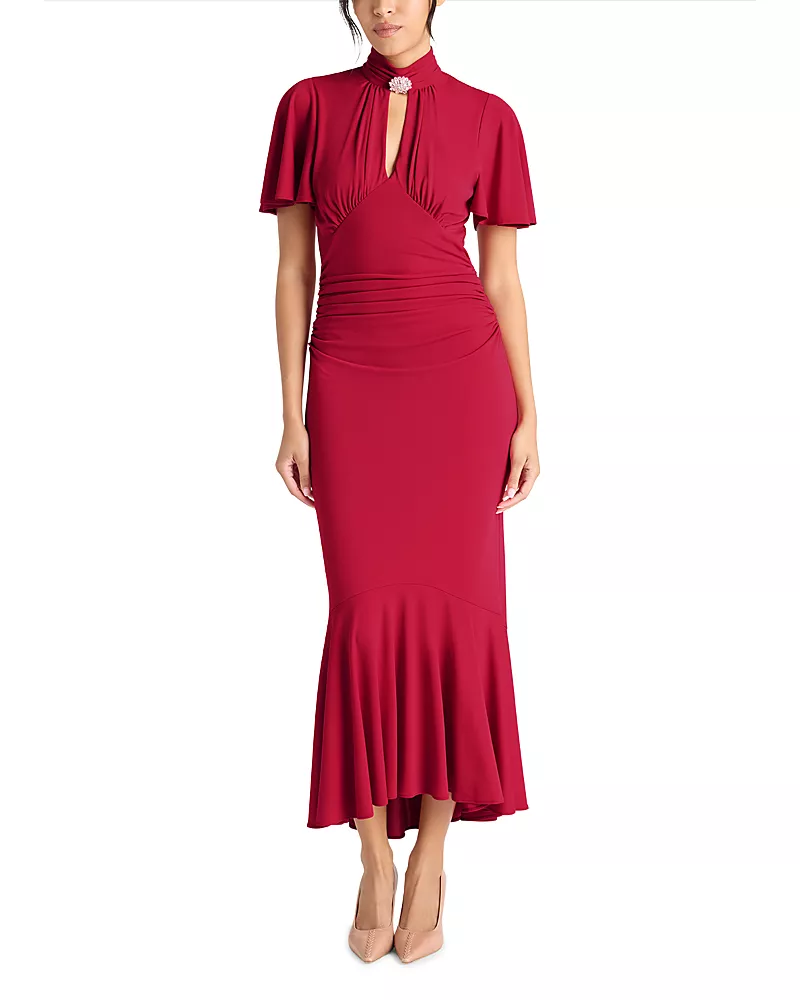 Cinq a Sept Rosita Keyhole Midi Dress