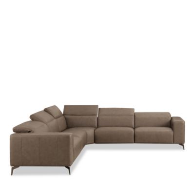 Nacosto Motion Leather Sectional Sofa