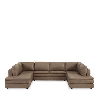 ディーラー様製アウトフィット Chateau d'Ax Brunello Leather Sectional Sofa | Bloomingdale's Home