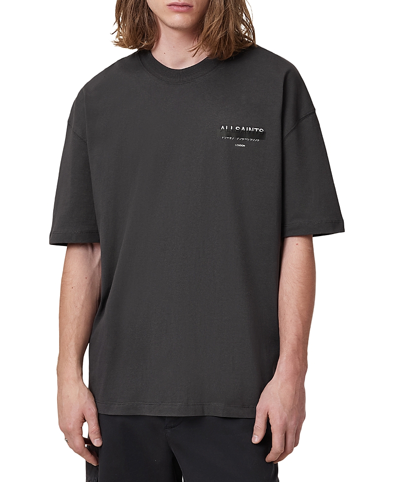 Allsaints Redact Graphic Logo Tee