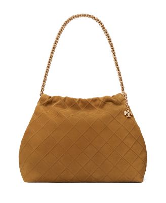 Fleming Suede Hobo Bag