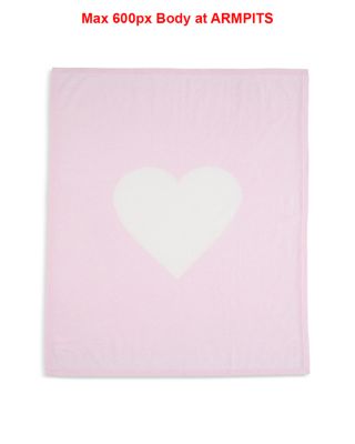 Girls' Heart Graphic Cashmere Baby Blanket