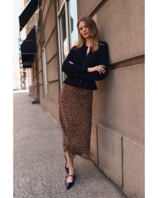 Cicely Silk Midi Skirt